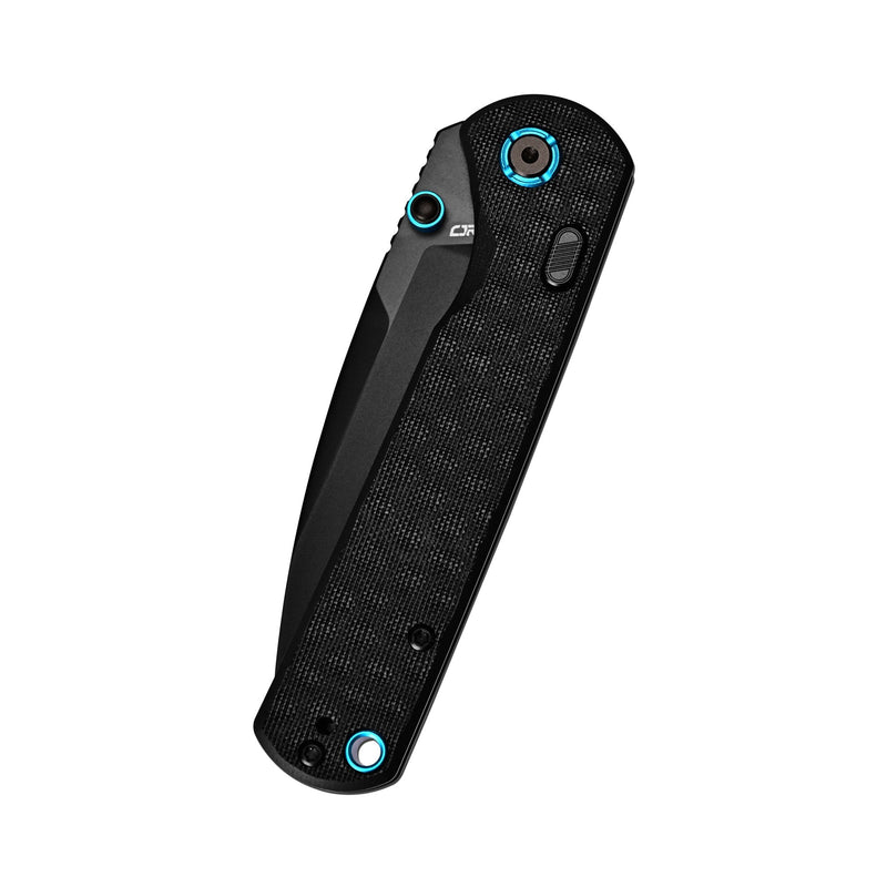 CJRB Latitude Thumb Stud & Top Liner Lock EDC Knife G10(3D-Textured) Handle(3.47'' AR-RPM9 Steel Black PVD Blade) J1975-NBK (Exclusive)