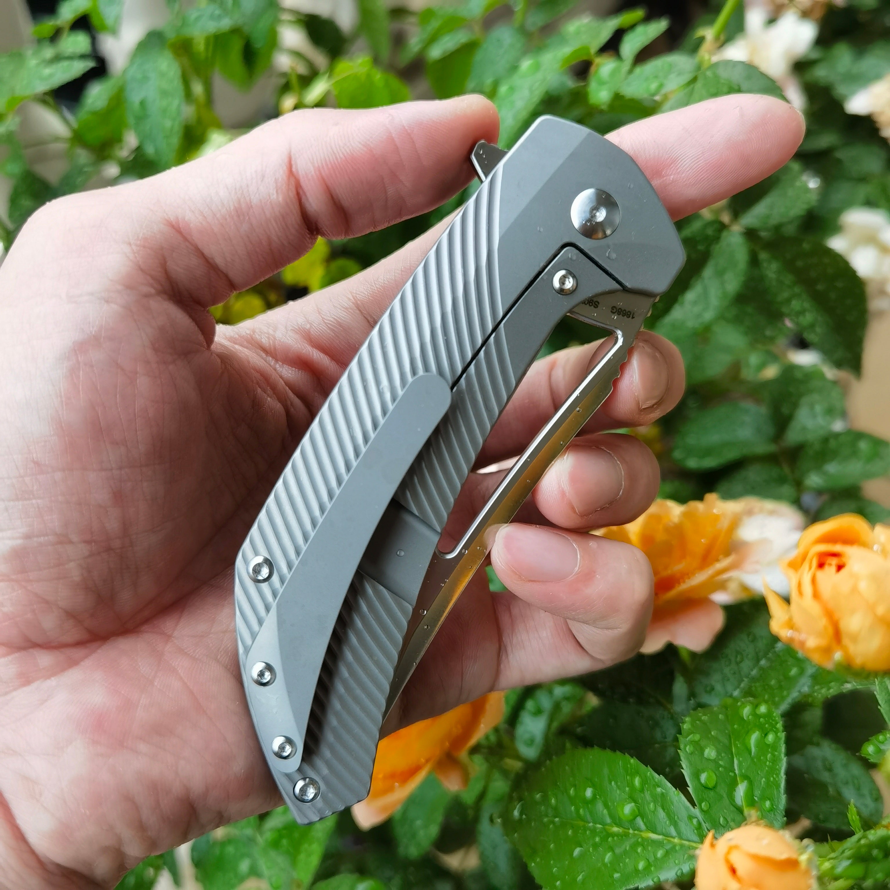 ArtisanCutlery Banjaara Prototype ATZ-1868G S90V Blade Ti