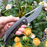 ArtisanCutlery Banjaara Prototype ATZ-1868G S90V Blade Titanium Handle Folding Knives