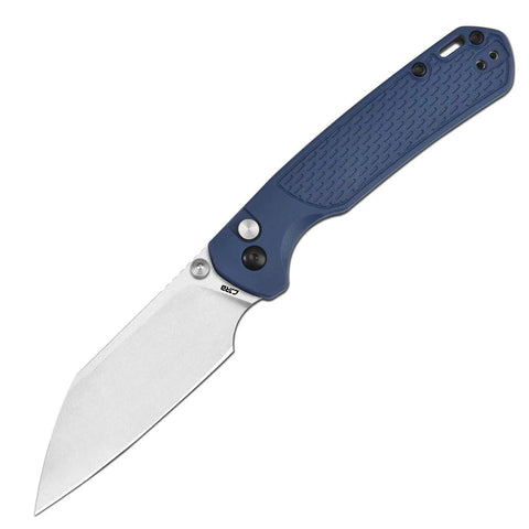 CJRB Pyrite-Light J1945 AR-RPM9 Steel Blade FRN Handle Folding Knives - Stone Wash / Blue (J1945-BU)