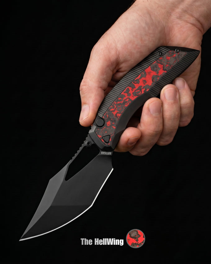 Building the Dark Wing | The HellWing | A Firey Blend of All Black Ti with a Red Fatcarbon Inlay