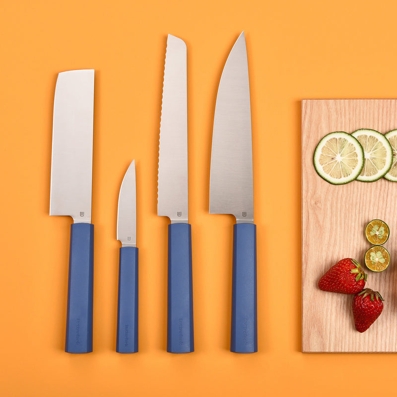 Butterfork Purest 8” Chef's Knife, AR-RPM9 Stainless Steel, Replaceable ABS Handle, Ultramarine