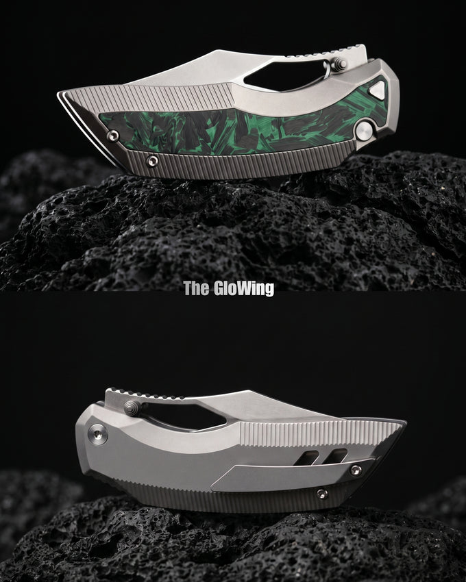 Building the Dark Wing | The GloWing | Gray Ti with an Atomic touch of GITD Carbon Fiber
