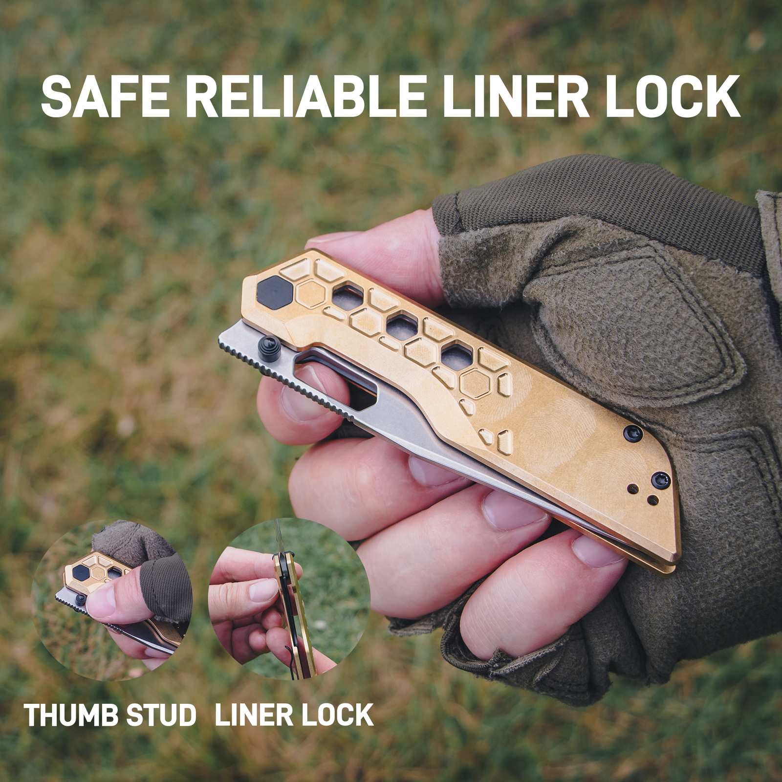 Artisan Cutlery Beest ATZ-1878P AR-RPM9 Blade Brass Handle Folding Knives