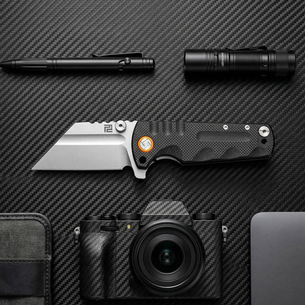 Artisan Cutlery Proponent ATZ-1820P D2 Blade G10 Handle Folding Knives - Black (1820P-BKF)