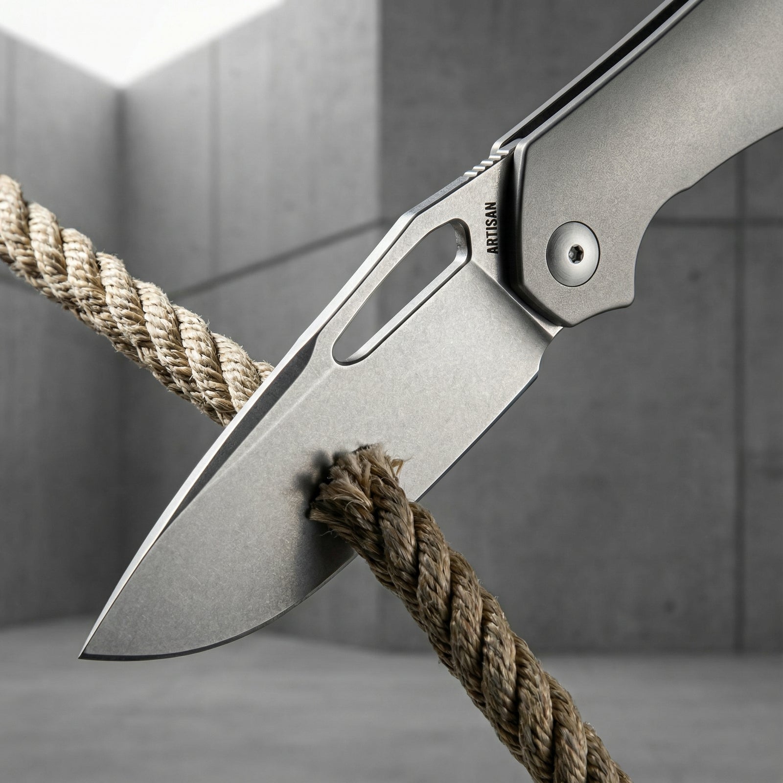 Artisan Cutlery Keras ATZ-1880G S35VN Blade Titanium Handle Folding Knives