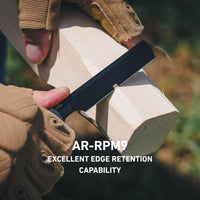 ArtisanCutlery Orthodox V2 Flipper & Liner Lock Knife Black G10 Handle (3.54'' Black PVD Coating AR-RPM9 Blade) 1883P-BBK