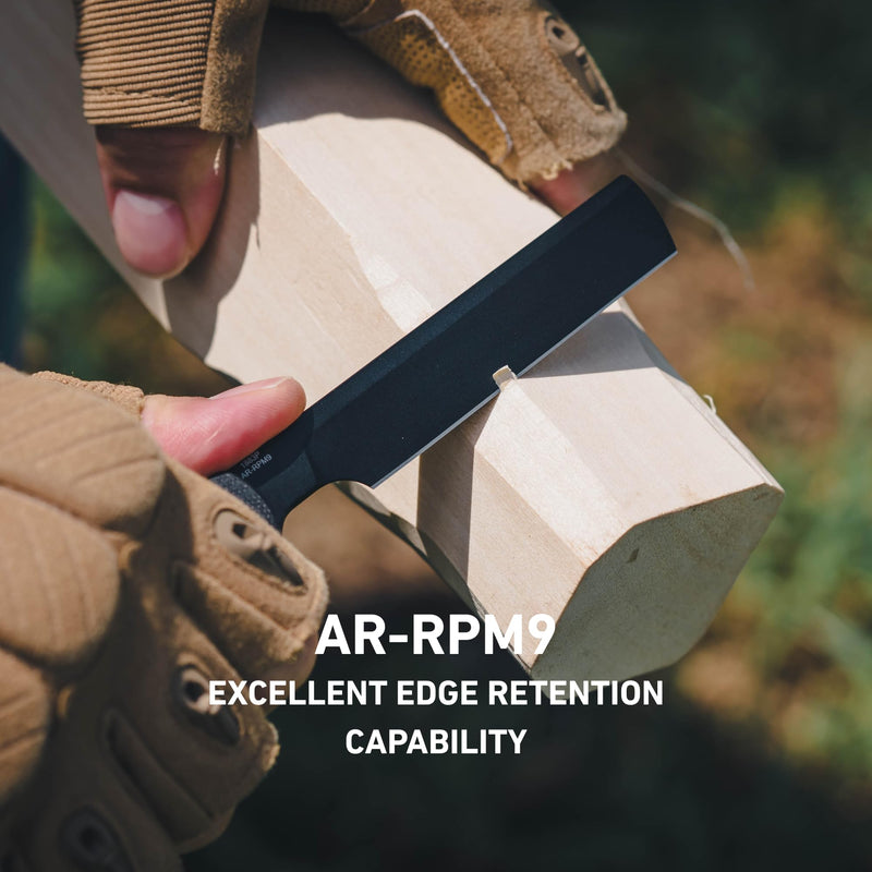 ArtisanCutlery Orthodox V2 Flipper & Liner Lock Knife Black G10 Handle (3.54'' Black PVD Coating AR-RPM9 Blade) 1883P-BBK