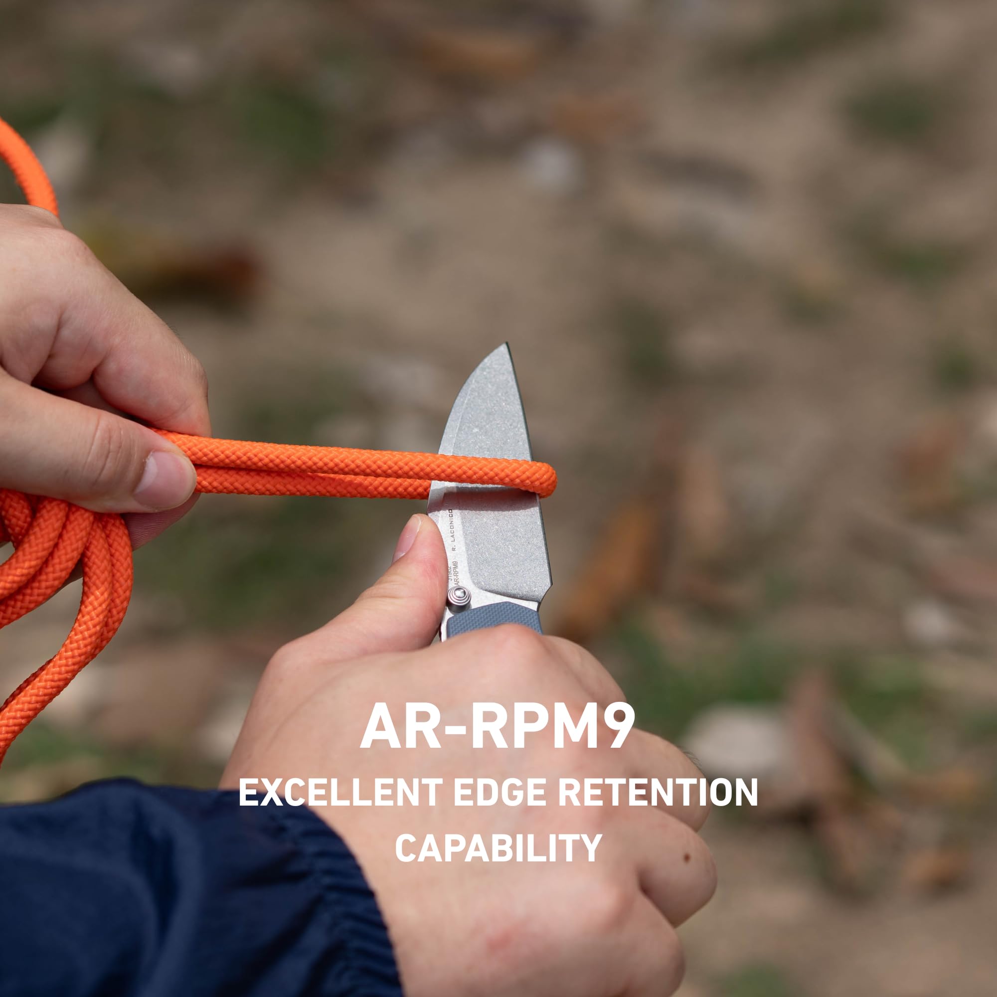 CJRB Kestrel J1962 AR-RPM9 Steel Blade G10 Handle Folding Knives Blue