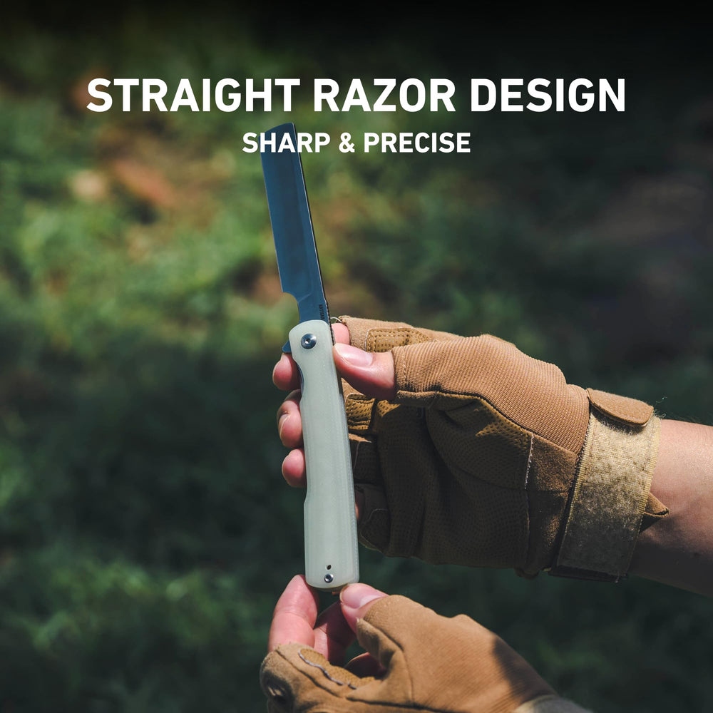 ArtisanCutlery Orthodox V2 Flipper & Liner Lock Knife Green G10 Handle (3.54'' Sand polish AR-RPM9 Blade) 1883P-NTG