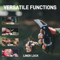 CJRB Anansi J1964 AR-RPM9 Steel Blade G10 Handle Folding Knives Black G10 Handle/Stone Wash Finish