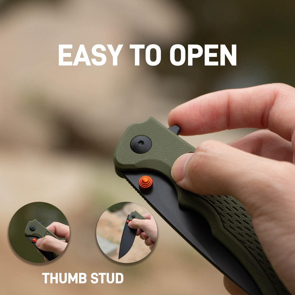 ArtisanCutlery Tradition V2 Liner Lock Knife Green G10 Handle (3.58'' Black PVD Coating AR-RPM9 Blade) 1702M-BGN