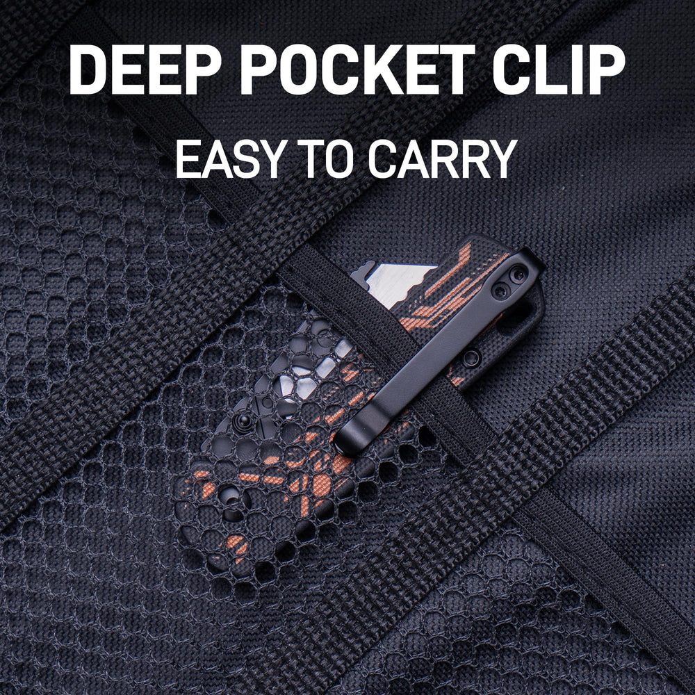 CJRB Boxer Button Lock Knife Black G10 Handle (2.3'' Stone Wash Steel Blade) J1967-BBK, with 10 pcs blades