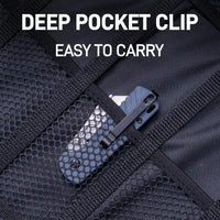 CJRB Boxer Button Lock Knife Blue G10 Handle (2.3'' Stone Wash Steel Blade) J1967-BU, with 10 pcs blades