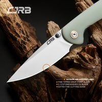 CJRB Feldspar J1912S D2/AR-RPM9 Blade G10(contoured & CNC pattern texture) Handle Folding Knives