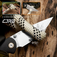 CJRB Feldspar J1912S D2/AR-RPM9 Blade G10(contoured & CNC pattern texture) Handle Folding Knives