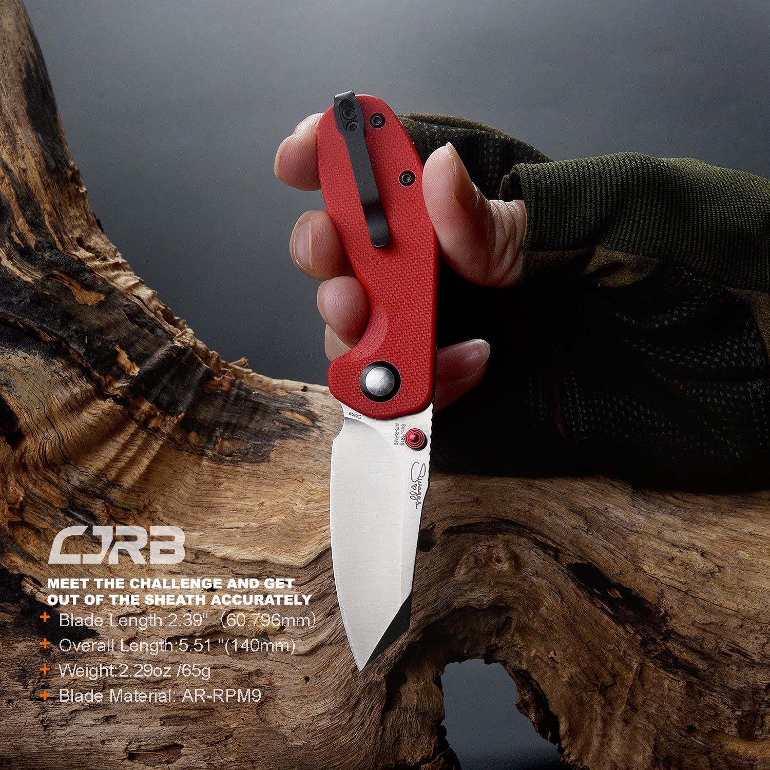 CJRB Maileah J1918 Folding Knives - AR-RPM9 Blade, G10