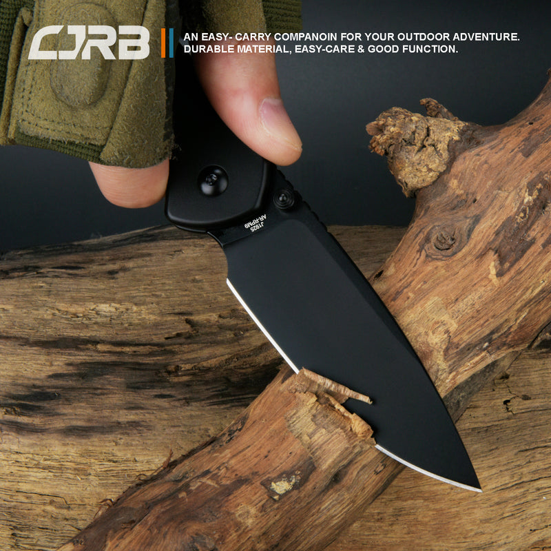 CJRB Pyrite J1925 AR-RPM9 Steel Blade Steel Handle Folding Knives