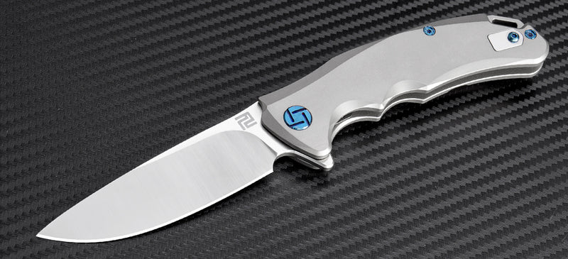 Artisan Cutlery Tradition ATZ-1702GS S35VN Blade Titanium Handle Folding Knives