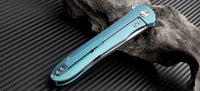 Artisan Cutlery Shark ATZ-1707G S35VN Blade Titanium Handle Folding Knives