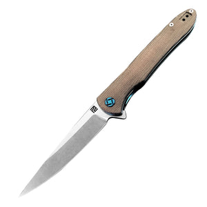 Artisan Cutlery Shark Atz-1707p D2 Blade Micarta Handle Folding Knives - artisan cutlery