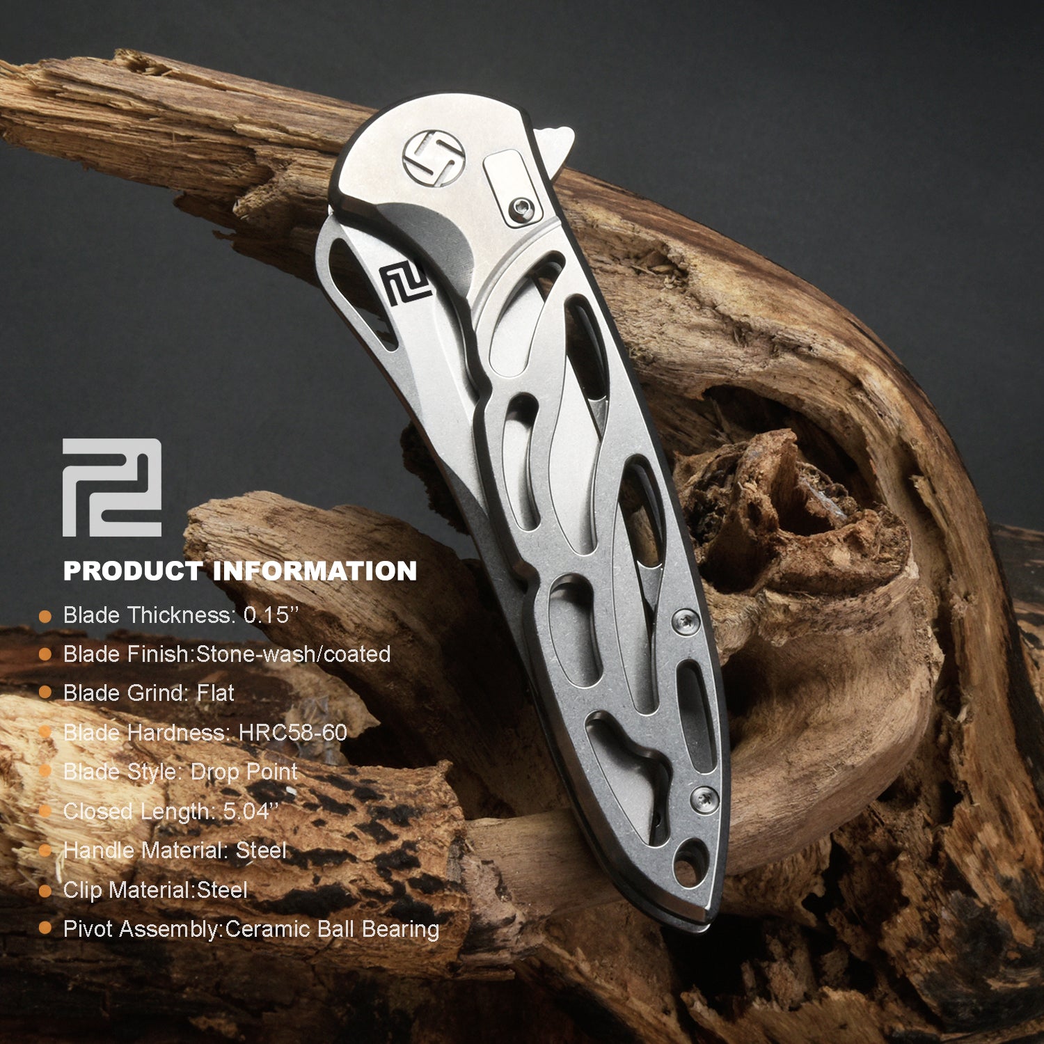 Artisan Cutlery Hoverwing ATZ-1801P: D2 Blade Folding Knives