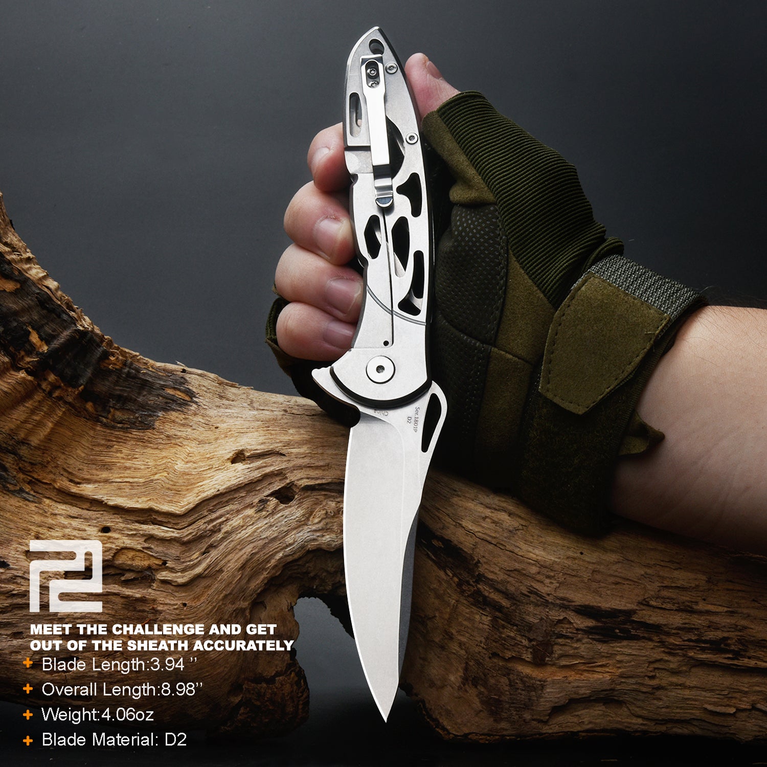 Artisan Cutlery Hoverwing ATZ-1801P: D2 Blade Folding Knives 