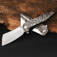Artisan Cutlery Osprey ATZ-1803G S35VN Blade Titanium Handle Folding Knives