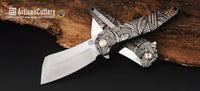 Artisan Cutlery Osprey ATZ-1803G S35VN Blade Titanium Handle Folding Knives