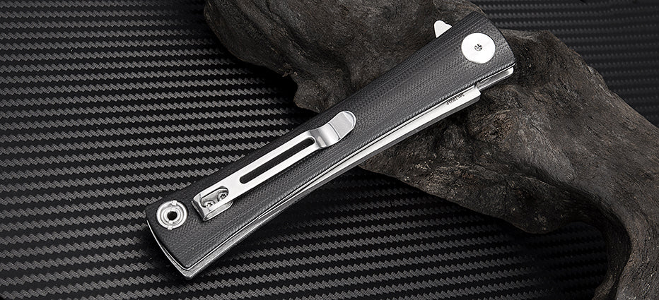 Artisan Cutlery S Waistline ATZ-1805P D2 Blade G10 (Curve) Handle Folding Knives