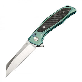 Artisan Cutlery Megahawk ATZ-1809G S35VN Blade Titanium Handle Folding Knives