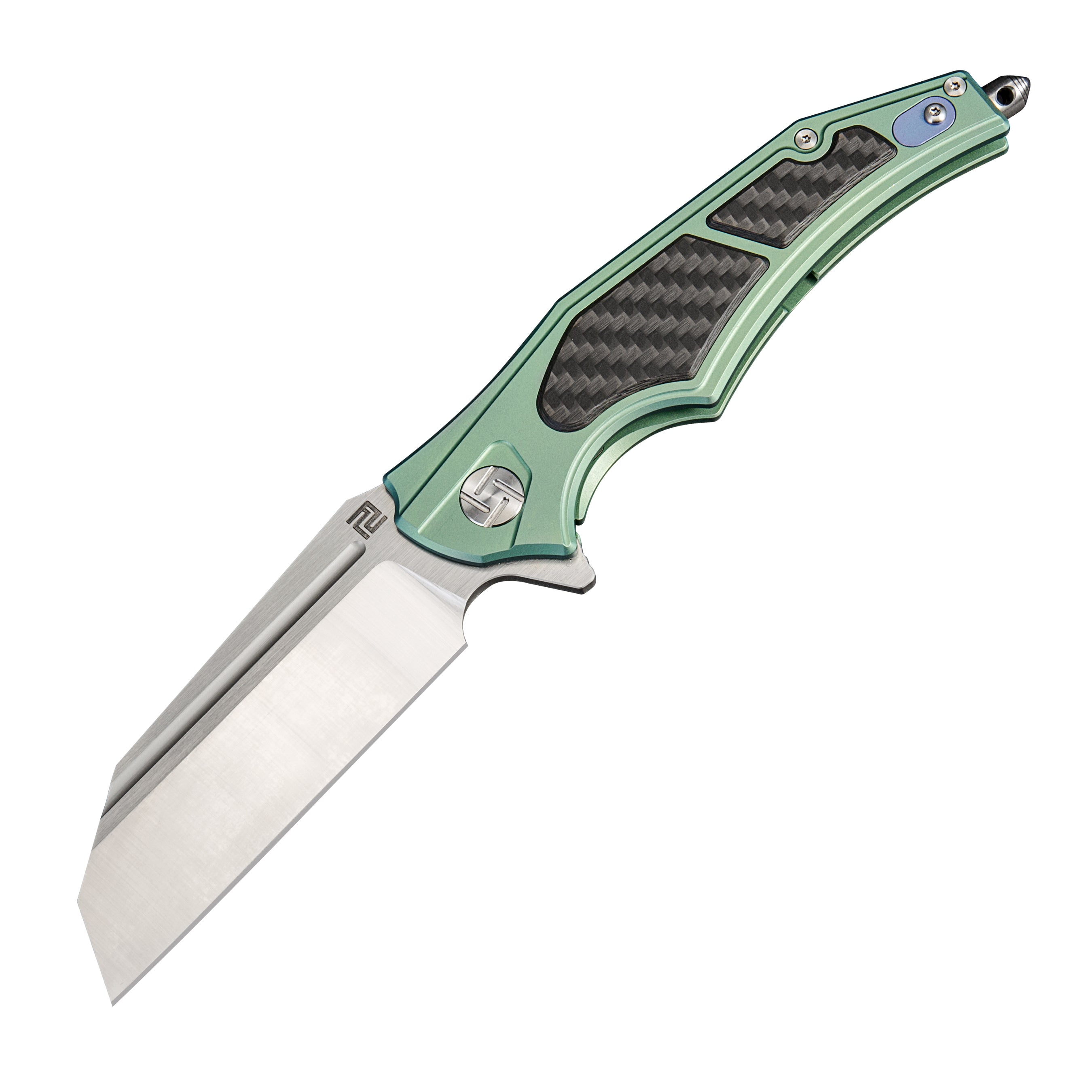 Artisan Cutlery Apache Nomad ATZ-1813G: Titanium Handle Folding Knives