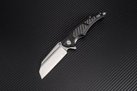 Artisan Cutlery Apache Nomad ATZ-1813P D2 Blade Aluminum Handles with Carbon Fiber Onlays Folding Knives
