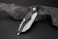 Artisan Cutlery Apache Nomad ATZ-1813P D2 Blade Aluminum Handles with Carbon Fiber Onlays Folding Knives