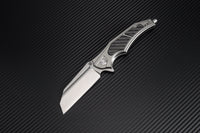 Artisan Cutlery Apache Nomad ATZ-1813P D2 Blade Aluminum Handles with Carbon Fiber Onlays Folding Knives