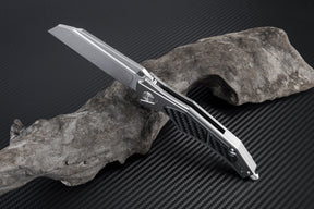 Artisan Cutlery Apache Nomad ATZ-1813P D2 Blade Aluminum Handles with Carbon Fiber Onlays Folding Knives