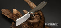 Artisan Cutlery Tomahawk ATZ-1815P D2 Blade Micarta Handle Folding Knives