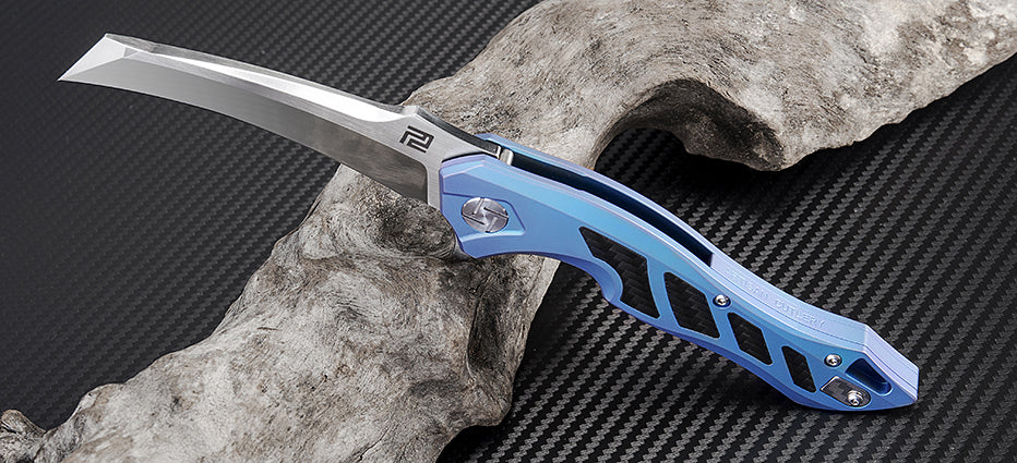 Artisan Cutlery Eagle ATZ-1816G M390 Blade Titanium Handle Folding Knives