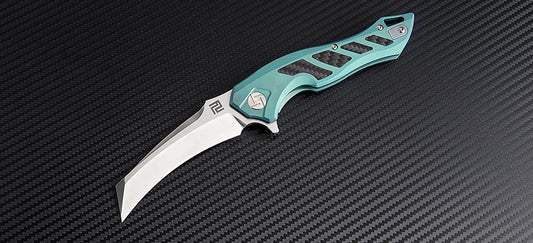 Artisan Cutlery Eagle ATZ-1816G S35VN Blade Titanium Handle Folding Knives