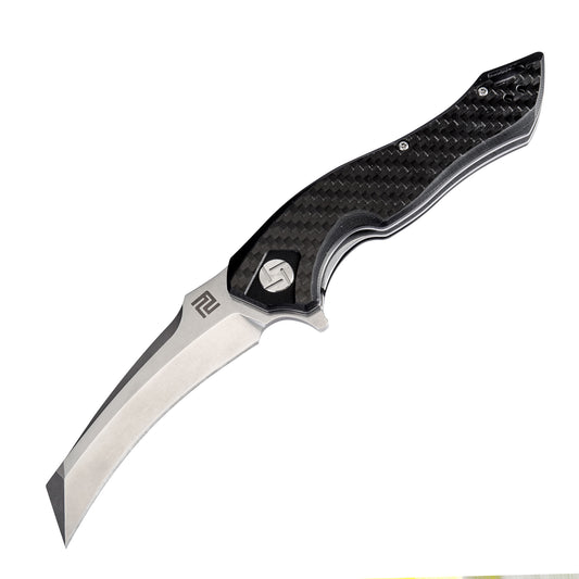 Artisan Cutlery Eagle ATZ-1816P D2 Blade Carbon Fiber Handle Folding Knives