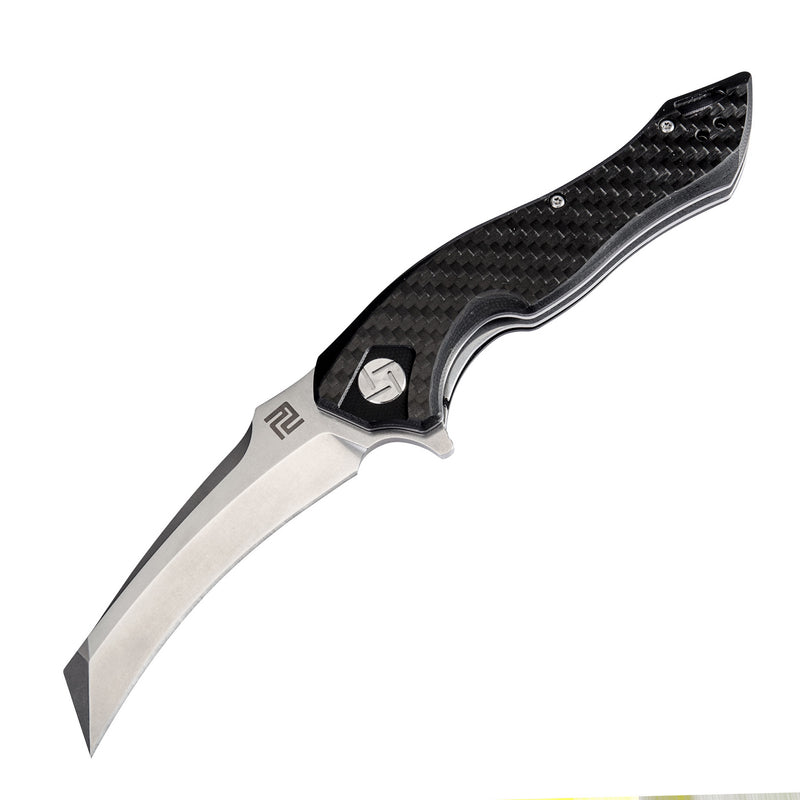 Artisan Cutlery Eagle ATZ-1816P D2 Blade Carbon Fiber Handle Folding Knives