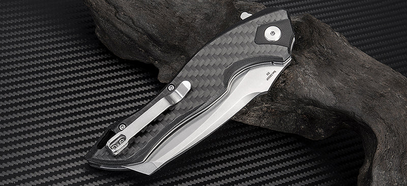 Artisan Cutlery Eagle ATZ-1816P D2 Blade Carbon Fiber Handle Folding Knives