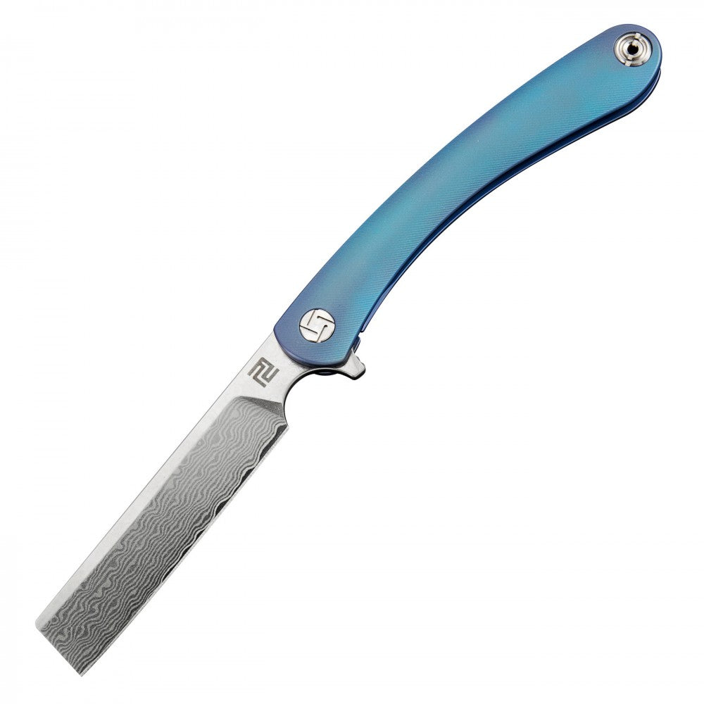 Artisan Cutlery ATZ-1817GD: Damascus Blade, Titanium Handle