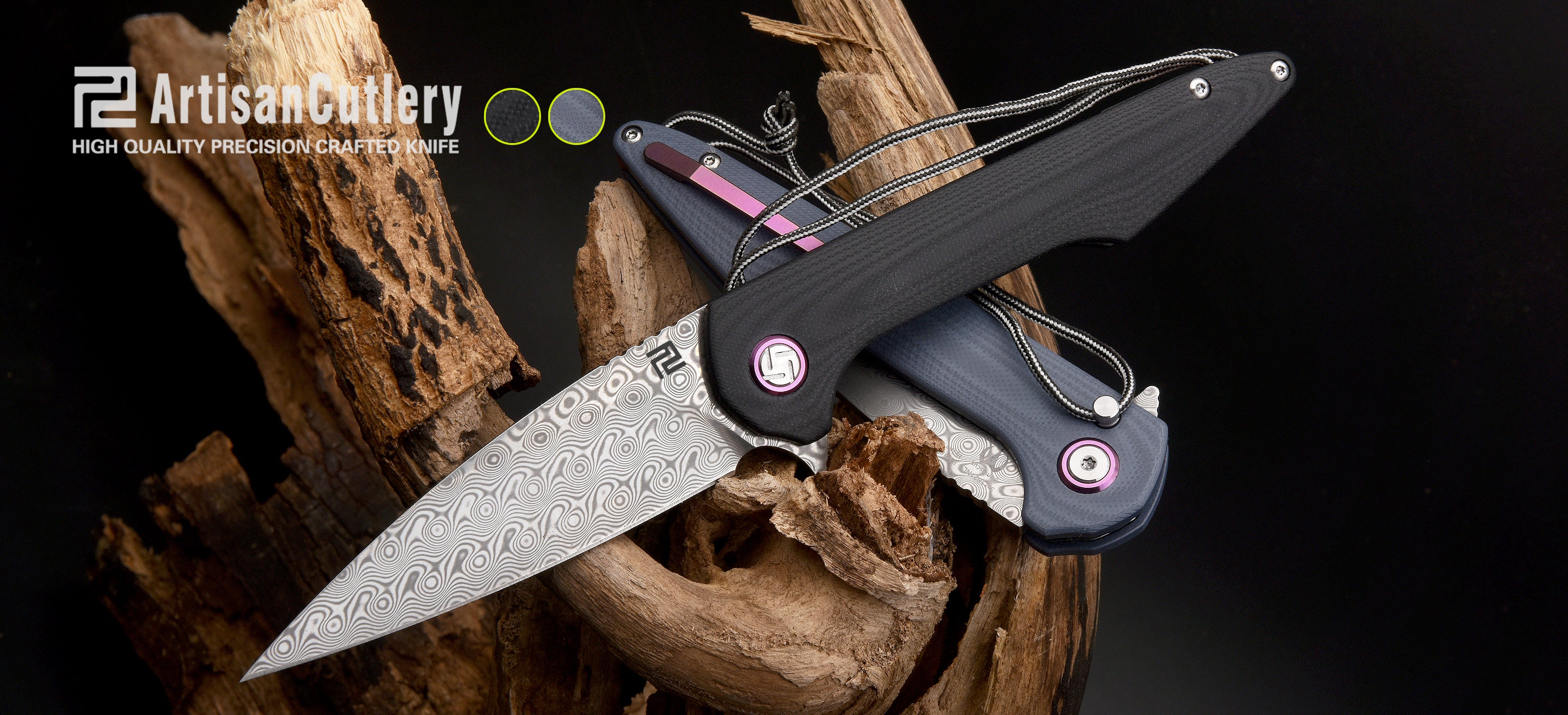 Artisan Cutlery Archaeo ATZ-1821GS: M390 Blade, Titanium