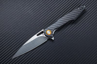 Artisan Cutlery Archaeo ATZ-1821P D2 Blade Carbon Fiber Handle Folding Knives