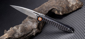 Artisan Cutlery Archaeo ATZ-1821P D2 Blade Carbon Fiber Handle Folding Knives