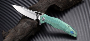 Artisan Cutlery Pangolin ATZ-1826G S35VN Blade Titanium Handle Folding Knives