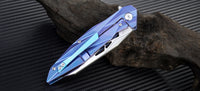 Artisan Cutlery Cygnus ATZ-1827G S35VN Blade Titanium Handle Folding Knives