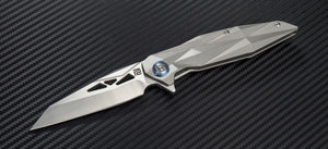 Artisan Cutlery Cygnus ATZ-1827G S35VN Blade Titanium Handle Folding Knives