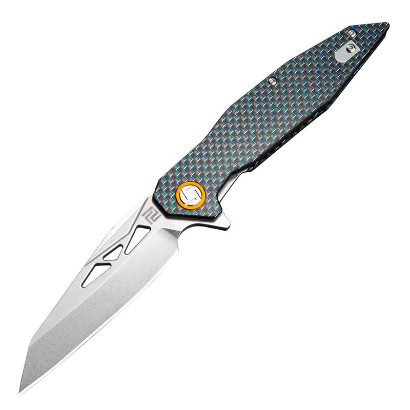 Artisan Cutlery Cygnus Atz-1827p D2 Blade Carbon Fiber Handle Folding Knives - artisan cutlery